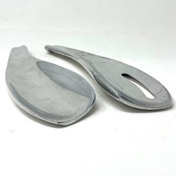 Vintage Dansk Salad Serving Set Aluminum Modernist Serve Ware Jens Quistgaard - Picture 3 of 6